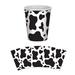 The Beistle Company Cow Print Paper Disposable Cup in Black/White | Wayfair 58230