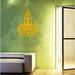 The Decal Guru Ornate Chandelier Wall Decal Vinyl in Yellow | 48 H x 31 W in | Wayfair 1966-WALL-02-04