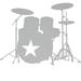 The Decal Guru Star Drummer Wall Decal Vinyl in Gray | 19 H x 24 W in | Wayfair 1740-WALL-01-28