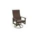 Telescope Casual Leeward MGP Sling Dining Swivel Rocker Metal/Sling in Brown | 38.5 H x 29 W x 28.5 D in | Outdoor Dining | Wayfair 945J63001