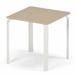 Telescope Casual Robinett Plastic/Resin Outdoor Side Table Plastic/Metal in Gray/White/Brown | 19.5 H x 18 W x 18 D in | Wayfair 5106P6002