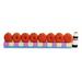 The Holiday Aisle® Polyresin Doughnut Menorah in Brown/Pink/Red | 2.6 H x 12 W x 1.75 D in | Wayfair THLY2575 44374385