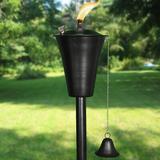 Legends International LLC Kona Tiki Garden Torch Metal in Black | 59 H x 8 W x 8 D in | Wayfair kona-tiki-eb-2pk