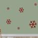 The Holiday Aisle® Snowflake 19 Piece Wall Decal Set Vinyl in Red | 3 H x 3 W in | Wayfair C6764C6010E44422B194948E7FB6F05F