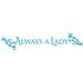 The Decal Guru Always a Lady Wall Decal Vinyl in Blue | 10 H x 50 W in | Wayfair 1750-WALL-01-18