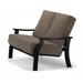 Telescope Casual St. Catherine Deep Loveseat w/ Cushions Plastic in Gray/Black/Brown | 36.25 H x 52 W x 35.25 D in | Outdoor Furniture | Wayfair