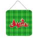 The Holiday Aisle® Christmas Tree Reindeer Aluminum Decorative Accent Metal in Green | 8 H x 6 W in | Wayfair THLA4778 39992938