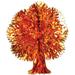 The Holiday Aisle® Fall/Thanksgiving Metallic Fall Tree | 13 H x 13 W x 13 D in | Wayfair THLA7940 40758444