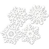 The Holiday Aisle® 4 Piece Snowflake Cutout Set | 14.5 H x 14.5 W x 0.01 D in | Wayfair THLA8050 40758669