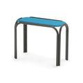 Telescope Casual Robinett Plastic/Resin Outdoor Side Table Plastic/Metal in Gray/Blue | 19.5 H x 25 W x 11 D in | Wayfair 114TPQ002