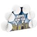 The Holiday Aisle® New Years Pop-Over Centerpiece in Blue/White | Wayfair THLA8201 40758979