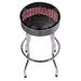 Trademark Global NBA Fade Ribbed 28.5" Swivel Bar Stool Upholstered, Steel in Gray | 29 H x 20.75 W x 20.75 D in | Wayfair NBA1005-CB2