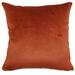 The Pillow Collection Juno Solid Bedding Sham Silk | 26 H x 20 W x 5 D in | Wayfair STD-MVT-1115-RUST-VELVET100