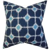The Pillow Collection Kyd Bedding Sham 100% Cotton | 26 H x 26 W x 8 D in | Wayfair EURO-PP-SOPHIE-PREMIER_NAVY-C10