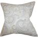 The Pillow Collection Iphigenia Floral Bedding Sham 100% Linen in Gray | 26 H x 26 W x 8 D in | Wayfair EURO-PT-WALMSLEY-STERLING-L100