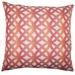 The Pillow Collection Heulwen Geometric Bedding Sham Cotton Blend in Pink/White | 26 H x 20 W x 5 D in | Wayfair STD-BAR-MER-M9836-CORAL-P53R31C16