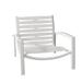 Tropitone South Beach EZ Span™ Patio Chair in Gray/White/Brown | 22.5 H x 26.5 W x 28.5 D in | Wayfair 230513RB_SNO_DRW