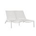 Tropitone South Beach EZ Span™ Double Chaise Lounge Metal in White | 43 H x 53.5 W x 83.5 D in | Outdoor Furniture | Wayfair 230575WV_SNO_DRW