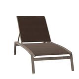 Tropitone Elance 79" Long Reclining Single Chaise Metal in Brown | 39 H x 32 W x 79 D in | Outdoor Furniture | Wayfair 461132_MOC_Gold Coast