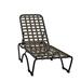 Tropitone Kahana 79" Long Reclining Single Chaise Lounge Metal in White | 39.5 H x 27 W x 79 D in | Outdoor Furniture | Wayfair 260532_PMT_MOC