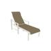 Tropitone Kenzo Reclining Chaise Lounge Metal in White | 46 H x 29 W x 80.5 D in | Outdoor Furniture | Wayfair 381532_SHL_Gold Coast