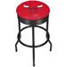 Trademark Global NBA Ribbed 29" Swivel Bar Stool Plastic/Acrylic in Black | 29 H x 20.75 W x 20.75 D in | Wayfair NBA1006-CB3