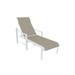 Tropitone Kenzo Reclining Chaise Lounge Metal in White | 46 H x 29 W x 80.5 D in | Outdoor Furniture | Wayfair 381532_SNO_Sparkling Water