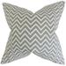 The Pillow Collection Sula Zigzag Bedding Sham 100% Cotton in Gray | 36 H x 20 W x 5 D in | Wayfair KING-PP-COSMO-ASH-100