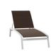 Tropitone Elance 79" Long Reclining Single Chaise Metal in White | 39 H x 32 W x 79 D in | Outdoor Furniture | Wayfair 461132_SNO_Sparkling Water