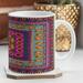 East Urban Home Fall Harvest Coffee Mug Ceramic in Blue/Brown/Pink | 3.25 H in | Wayfair UNFP2360 33435543