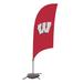 Victory Corps NCAA [Unavailable] 88 x 28 in. Feather Banner in Black/Brown/Gray | 88 H x 28 W in | Wayfair 810029WIS-002