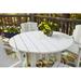 Uwharrie Chair Carolina Preserves Wood Dining Table Wood/Metal in White/Blue | 29.25 H x 48 W x 48 D in | Outdoor Dining | Wayfair C094-027W