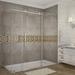 Aston Moselle 72" x 75" Rectangle Sliding Shower Enclosure in Gray | 75 H x 72 W x 33.8125 D in | Wayfair SEN976-CH-72-10