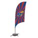 Victory Corps NCAA [Unavailable] 88 x 28 in. Feather Banner in Black/Brown/Gray | 88 H x 28 W in | Wayfair 810029KAN-001