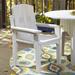 Uwharrie Chair Carolina Preserves Pine Patio Dining Armchair Wood in White | 35.5 H x 25.5 W x 21.5 D in | Wayfair C075-013