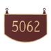 Montague Metal Products Inc. Prestige 1-Line Hanging Address Plaque Metal | 10.25 H x 15.5 W x 0.25 D in | Wayfair TSH-0003S1-H-HGG