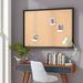 Wrought Studio™ Phillips Wall Mounted Corkboard/Bulletin Board Cork/Metal in White | 36 H x 48 W x 2 D in | Wayfair VKGL1877 26119292