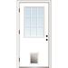 Verona Home Design Clear Lowe Glass Fiberglass Prehung Front Entry Doors Metal | 80 H x 32 W x 1.75 D in | Wayfair ZZ364802R