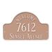 Montague Metal Products Inc. Welcome 3-Line Wall Address Plaque Metal | 15 H x 24 W x 0.25 D in | Wayfair PCS-0038E2-W-SIS