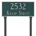 Montague Metal Products Inc. Classic 2-Line Lawn Address Sign Metal | 10 H x 21 W x 0.25 D in | Wayfair PCS-0043L2-L-BC