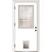 Verona Home Design Smooth Primed Fiberglass Prehung Front Entry Door Fiberglass in White | 80 H x 36 W x 1.75 D in | Wayfair ZZ364823R