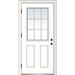 Verona Home Design Internal Grilles Glass Primed Fiberglass Prehung Front Entry Doors Metal | 80 H x 32 W x 1.75 D in | Wayfair ZZ364713R