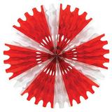 The Party Aisle™ Eclectic Tissue Fan Wall Décor Paper in Red/White | 25 H x 25 W in | Wayfair 6CC755F2A03A4C5DA2773F3AA464767E
