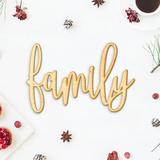 Wrought Studio™ Hand Drawn Family Wood Sign Wall Décor in Brown/Gray/Yellow | 11.5 H x 18 W in | Wayfair VRKG3331 39317296