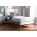 Isabelle & Max™ Rabia Twin Solid Wood Platform Bed Wood in Gray/White | 41.34 H x 36 W x 77.01 D in | Wayfair 5B7CDD1B72854AA486D801A25A65F9A9