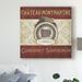East Urban Home 'Burgundy Wine Labels II' Vintage Advertisement on Wrapped Canvas in Brown/Green/Red | 14 H x 14 W x 2 D in | Wayfair