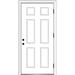 Verona Home Design Classic Primed Steel Prehung Front Entry Door Metal | 80 H x 32 W x 1.75 D in | Wayfair ZZ364682L