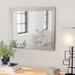 Wade Logan® Campbellsburg Silver Rivet Wall Mirror, Glass | 36.5 H x 30 W x 0.75 D in | Wayfair 6F04452AD36246D4BCFF0856C9DE70C1