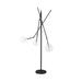 Brayden Studio® Laussat 34" Tree Floor Lamp Glass/Metal in Black | 34 H x 38.5 W x 33 D in | Wayfair E0D3CE049B784690BE396300690E4A25