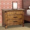 Millwood Pines Dowell 3 Drawers Nightstand Wood in Brown | 28 H x 28 W x 17.25 D in | Wayfair CE0495C2F4454003A8B5FDB1702A45AD